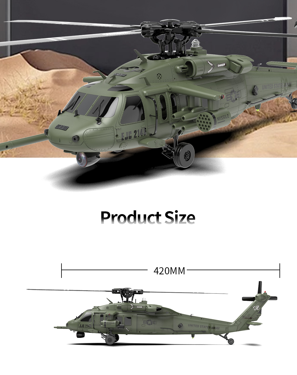 EachineE200SUH-6024G6CH6-AxisGyroDualBrushlessMotor147ScaleFlybarlessRCHelicopterBNFRTF-2014606-13