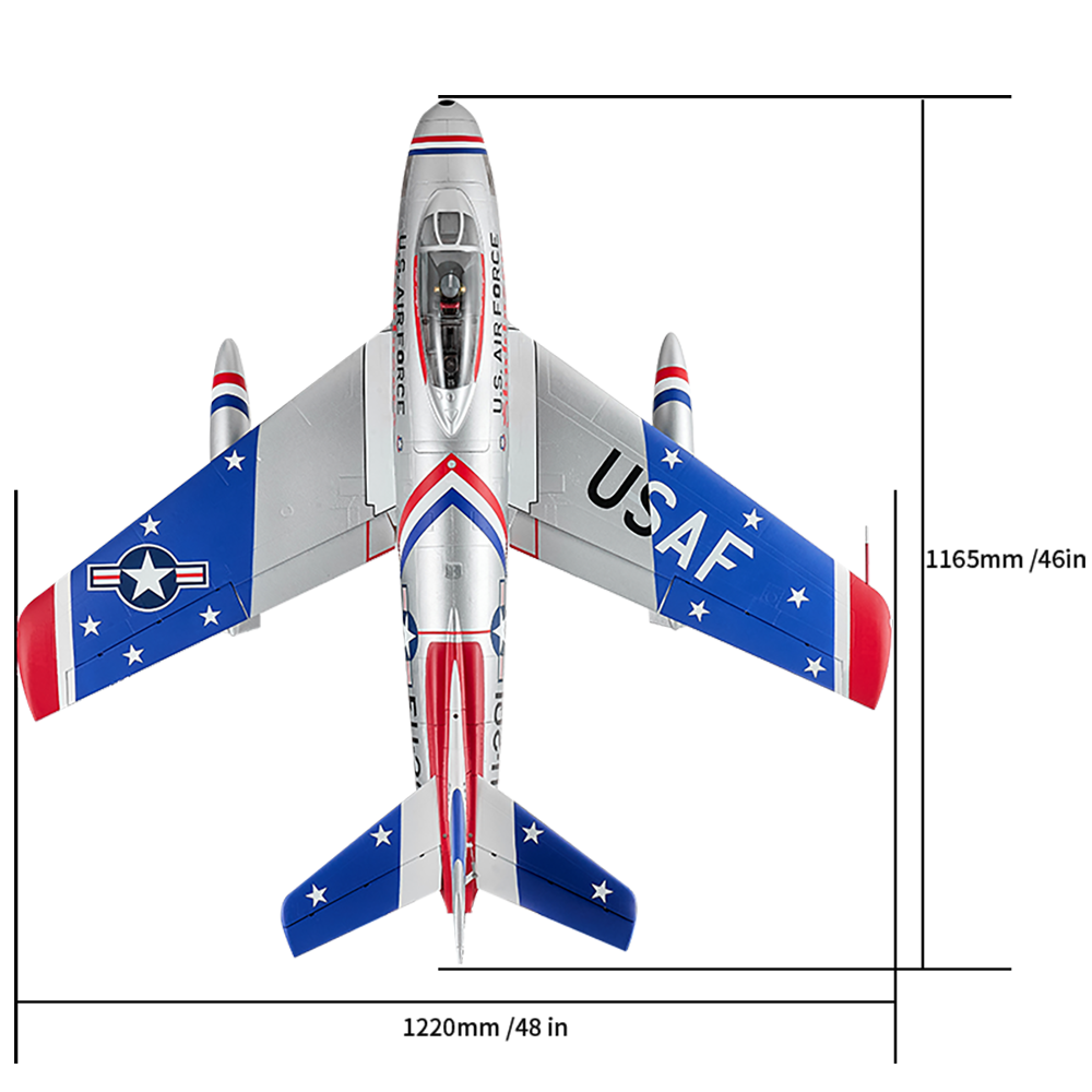 FMSF-86Sabre80mmEDFJet1220mmWingspanEPORCAirplanePNP-2011370-28