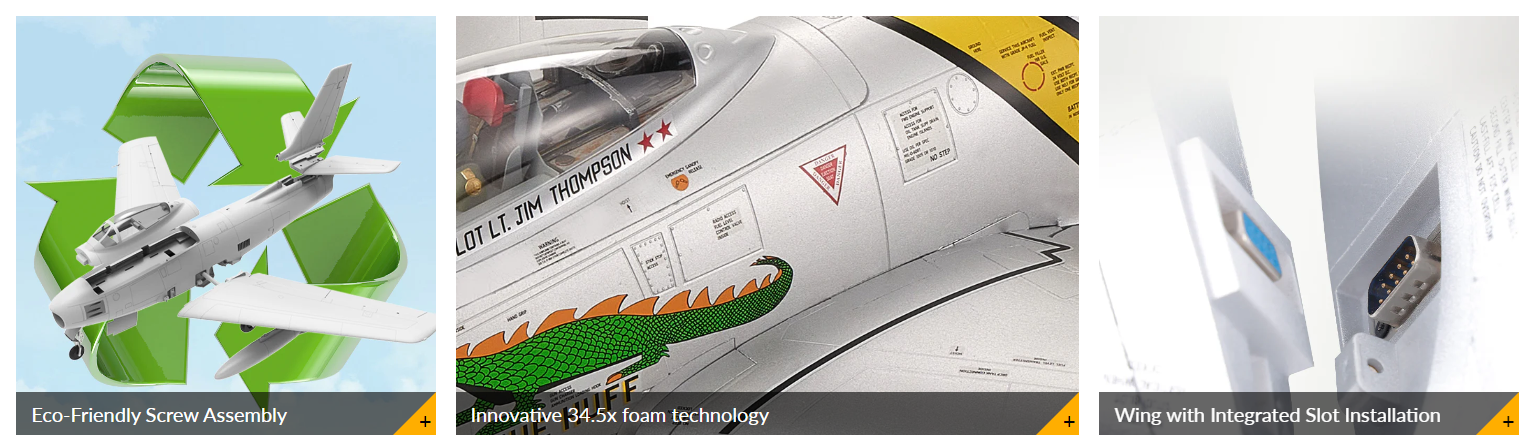 FMSF-86Sabre80mmEDFJet1220mmWingspanEPORCAirplanePNP-2011370-5