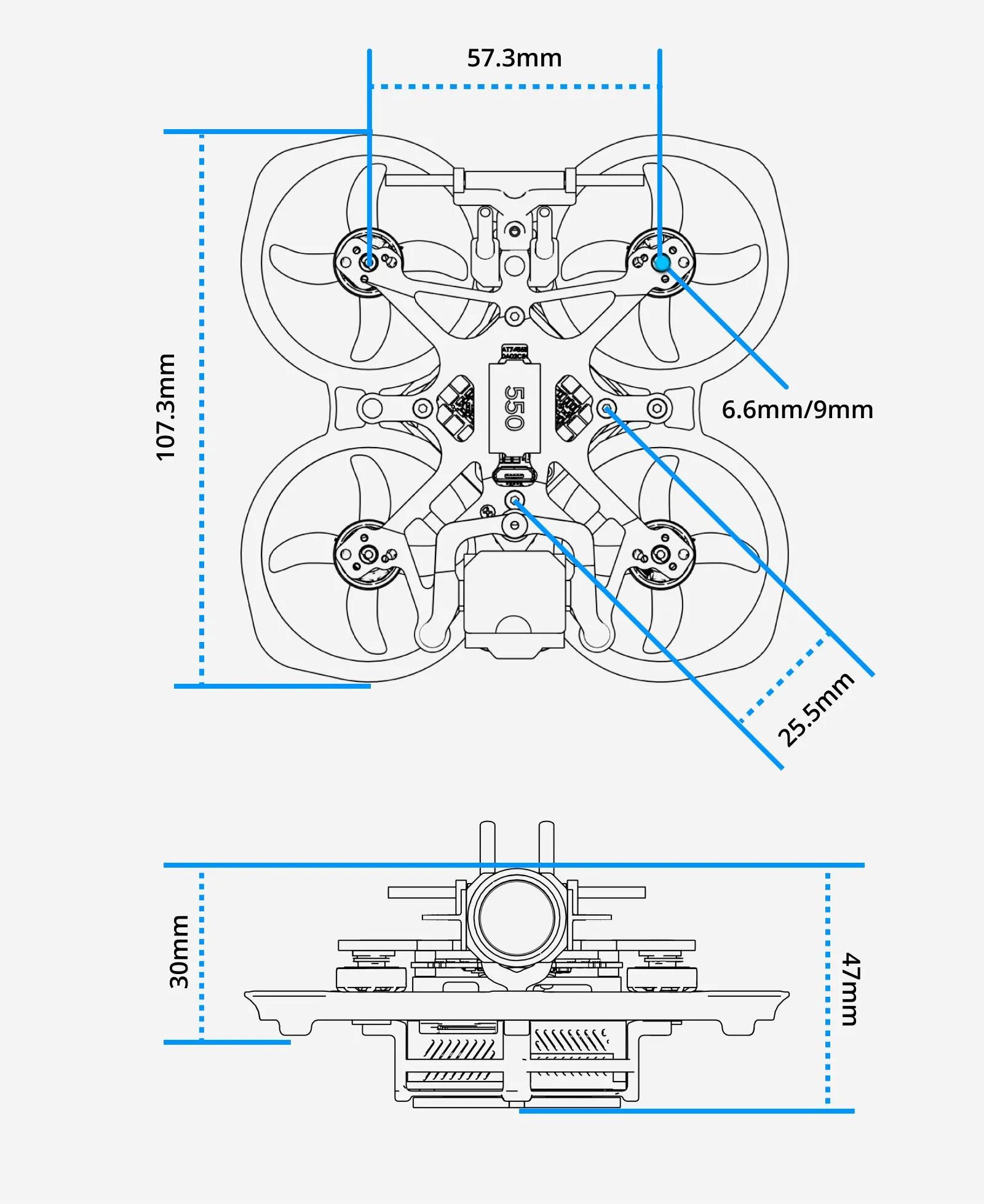 FlywooFlyLens75DJIO3O3Lite2S16InchWhoopFPVRCRacingDronewithDigitalHDSystem-2007711-11