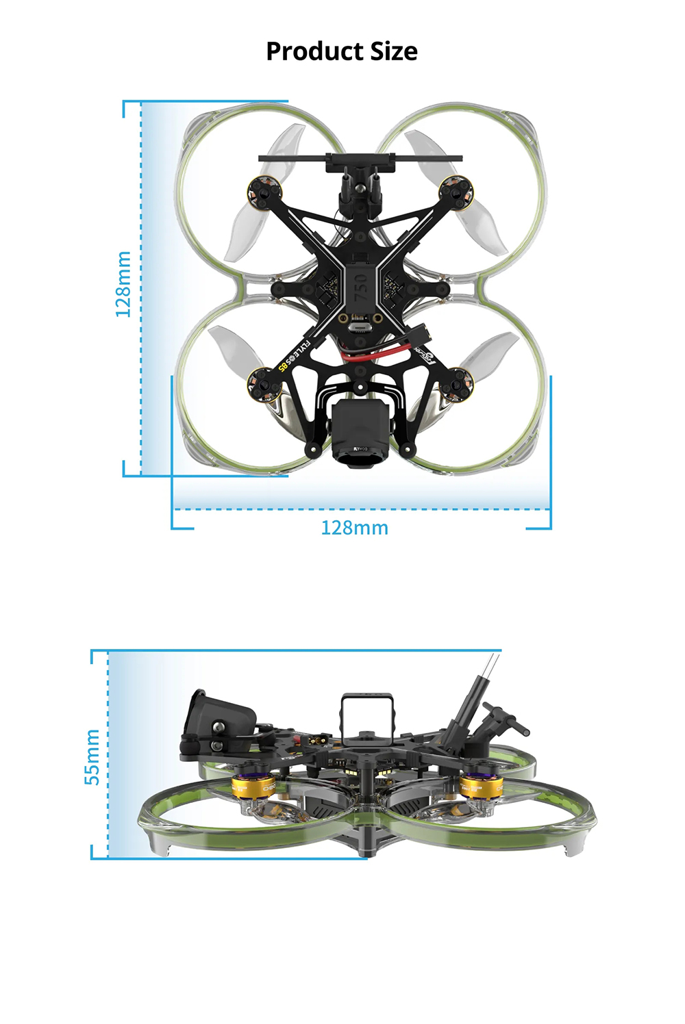 FlywooFlyLens852SDroneKitBrushlessWhoop2InchFPVRacingDroneNOVTXNOCameraVersion-2002171-14