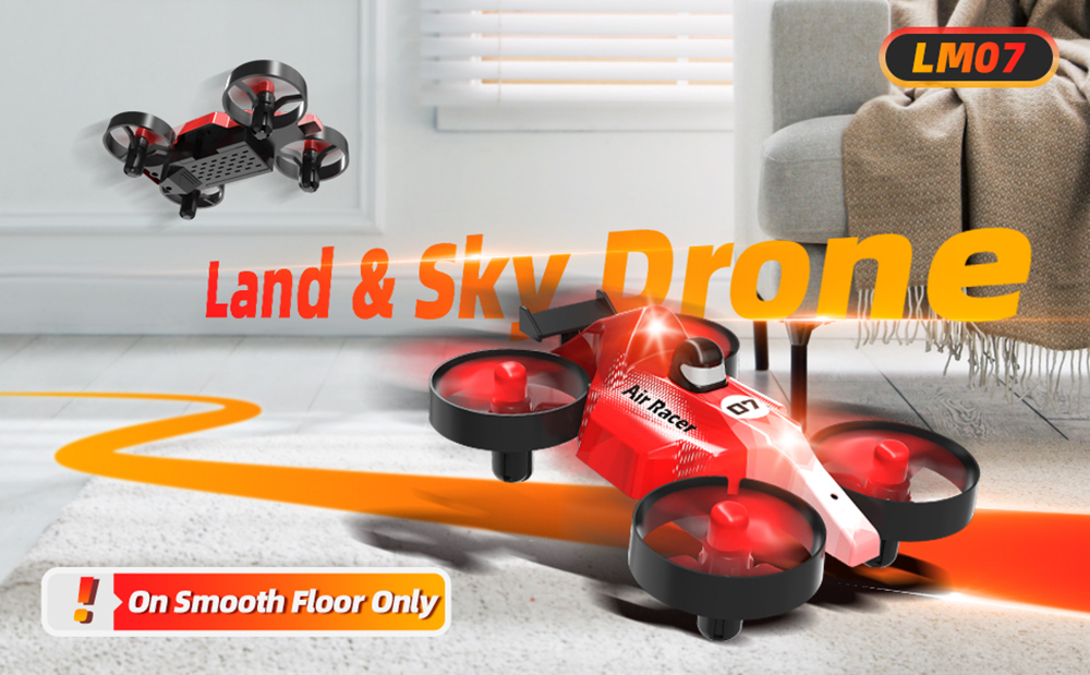 FunskyLM072-In-1LandAirFlyingCarAltitudeHoldHeadlessModeThrowtoGoLEDKidsGifts24GRCToysDroneQuadcopte-1999957-1