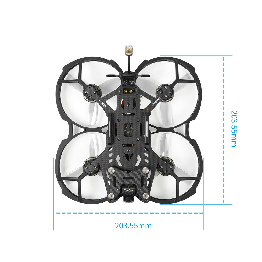 GeprcCinelog35V2HD142mmWheelbaseF72245AAIOV26S35InchCinematicFPVRacingDronePNPBNFwithRuncamWaspLinkD-1985554-5