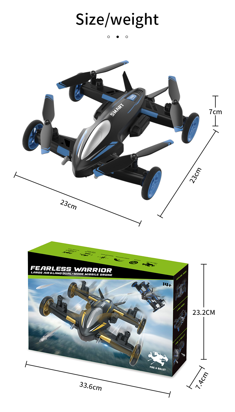 JJRCH1102-In-1LandAirDualModeWiFiFPVwith4KHD480PCameraAltitudeHoldFlyingCarBattle24GRCDroneQuadcopte-1984996-20