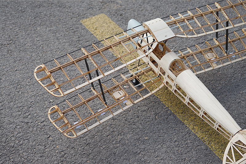 JWRCHavillandDH82TigerMoth1020mmWingspanBalsaWoodBiplaneTrainerRCAirplaneKIT-1982184-7