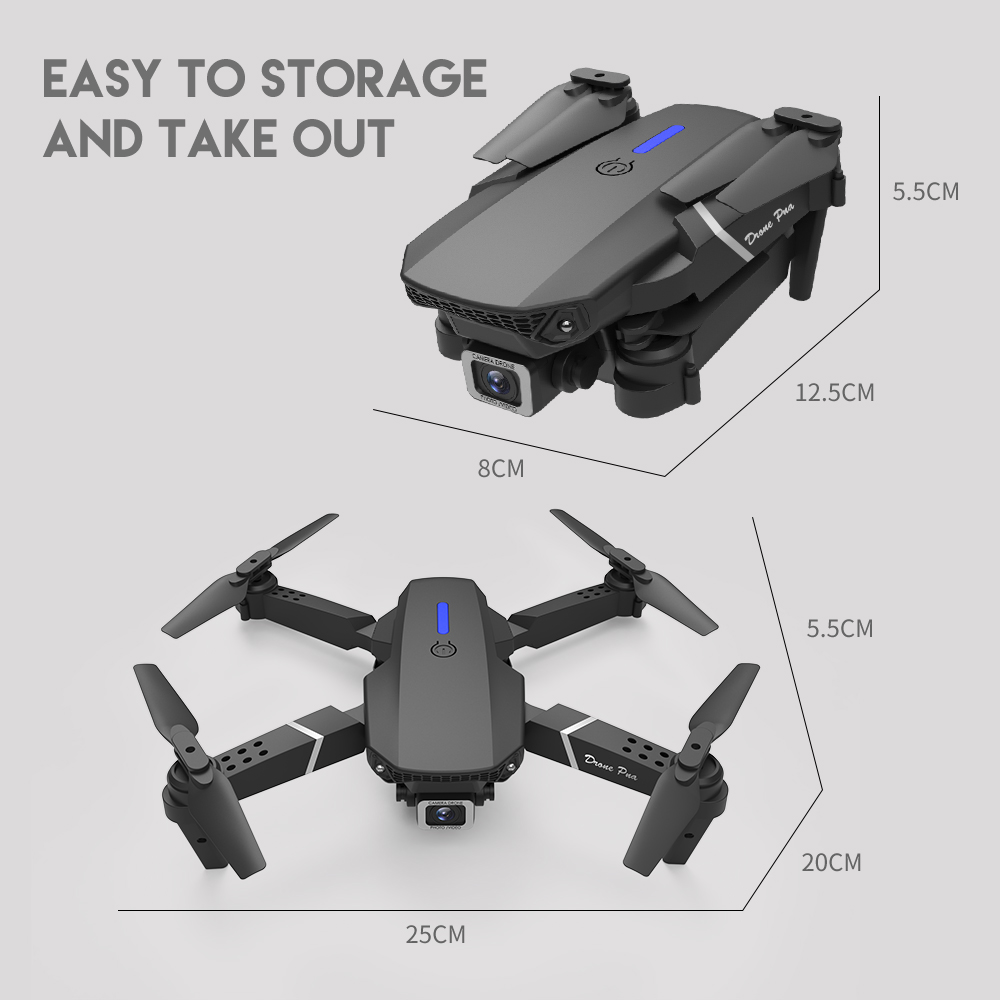 LSRCE88PROLS-E525MiniWiFiFPVwith4K720PHDDualCameraAltitudeHoldModeFoldableRCDroneQuadcopterRTF-1982648-22