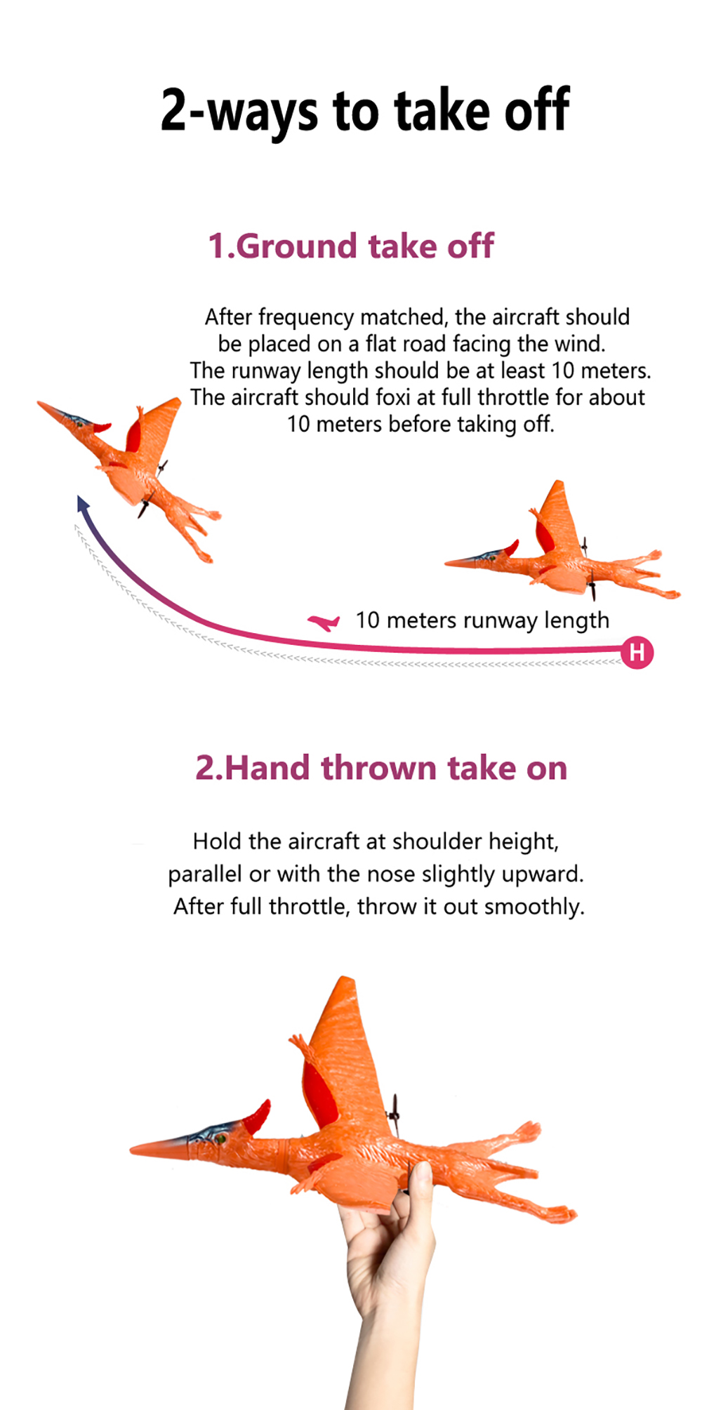 QF003PterosaurTapejara390mmWingspan24G2CHBulit-inGyroEPPRCAirplaneGliderRTF-2011402-6