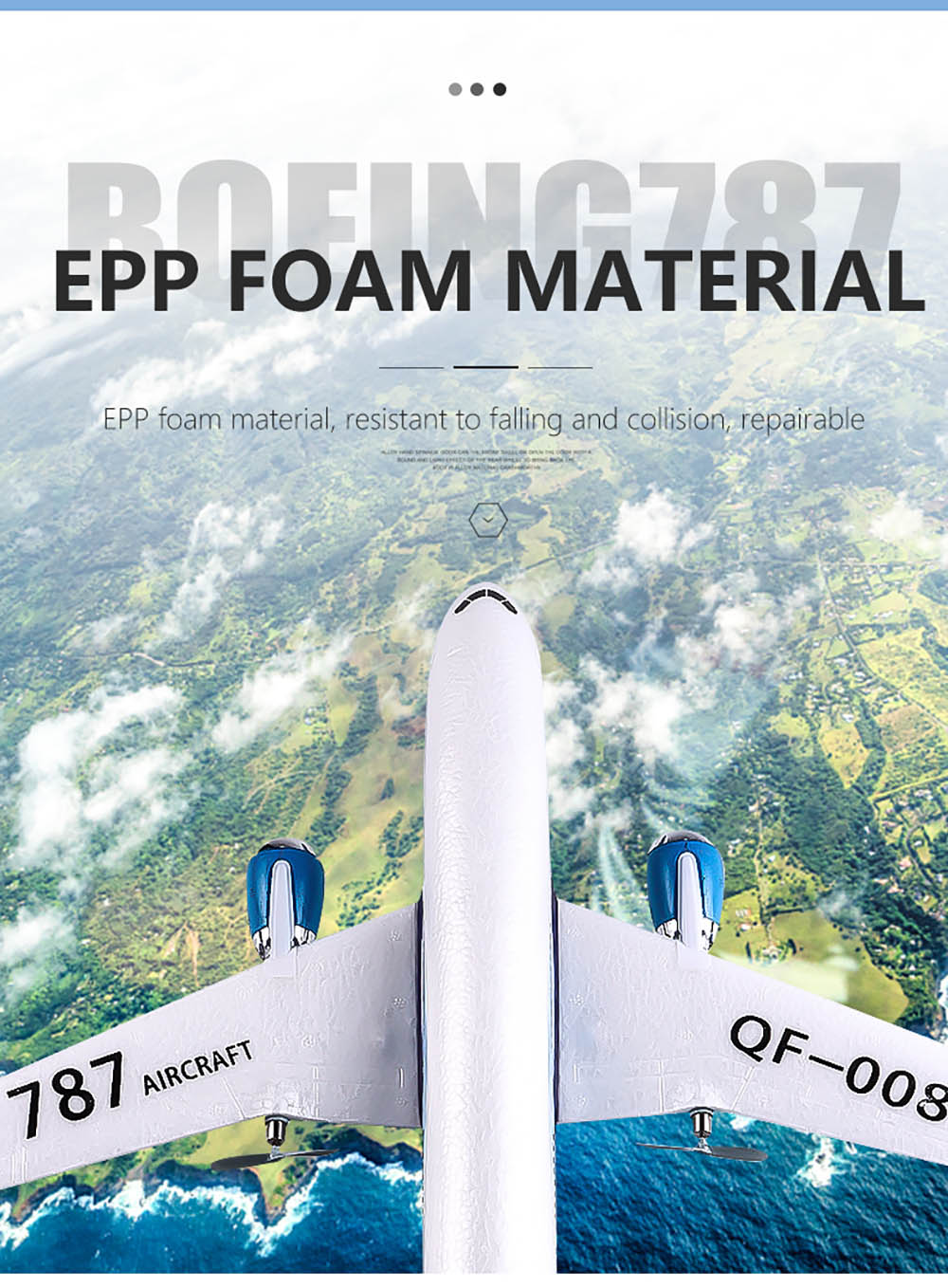 QF008Boeing787550mmWingspan24GHz3CHBuilt-inGyroEPPRCAirplaneGliderRTFforBeginners-2006232-5