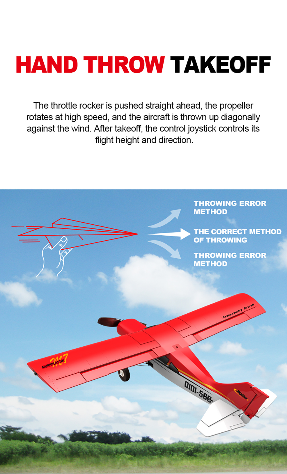 QIDI-560MauleM7510mmWingspan24GHz4CHWith6-AxisGyro3D6GSwitchableOneKeyAerobatics3DStuntsEPPRCAirplan-2008126-11