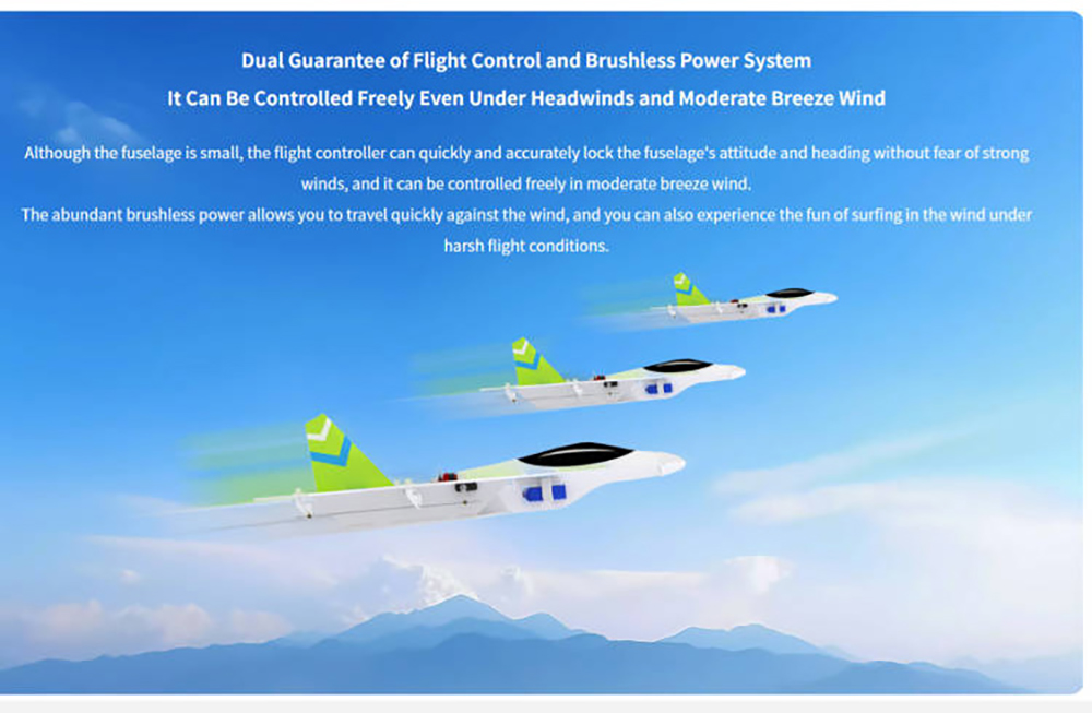 RadioLinkSU27Fighter400mmWingspanPPMagicBoard4KMControlDistance4000KVBrushlessMotorRCAirplaneFixedWi-2005870-10