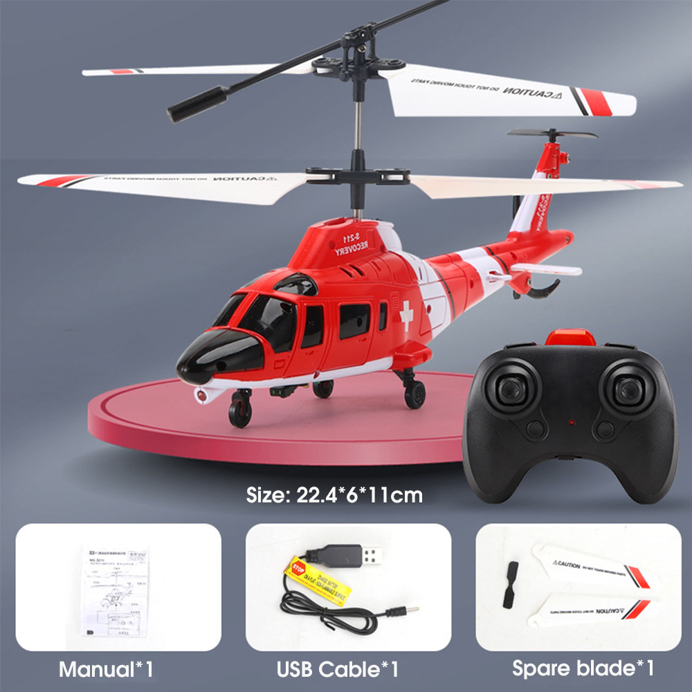 S21124G35CHDolphinAlloyRemoteControlHelicopterUSBChargingRCAirplaneToy-2004869-6