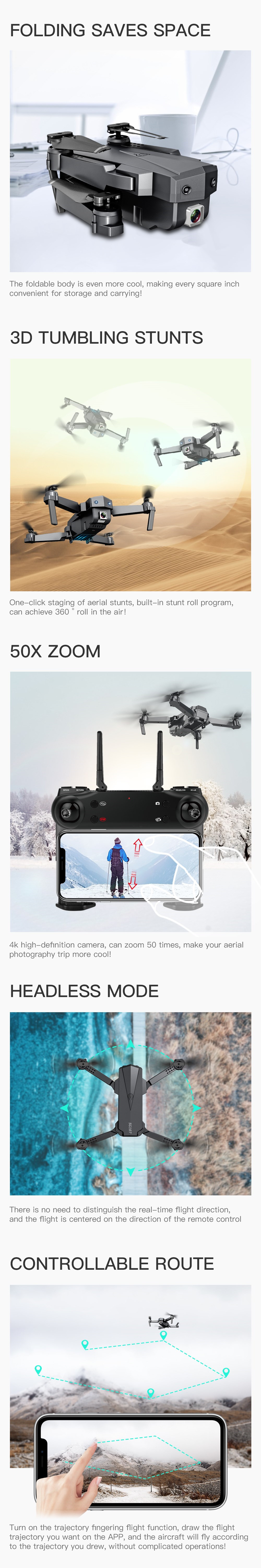 ZLLSG107HDAerialFoldingDroneWithSwitchable4KOpticalFlowDualCameras50XZoomRCQuadcopterRTF-1652595-4