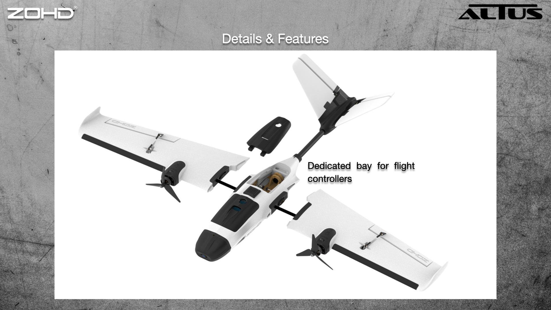 ZOHDAltus980mmWingspanTwinMotorV-TailEPPFPVRCAirplaneKITPNPReservedVTOLCapabilityCompatibleGoProDJIR-2009358-8