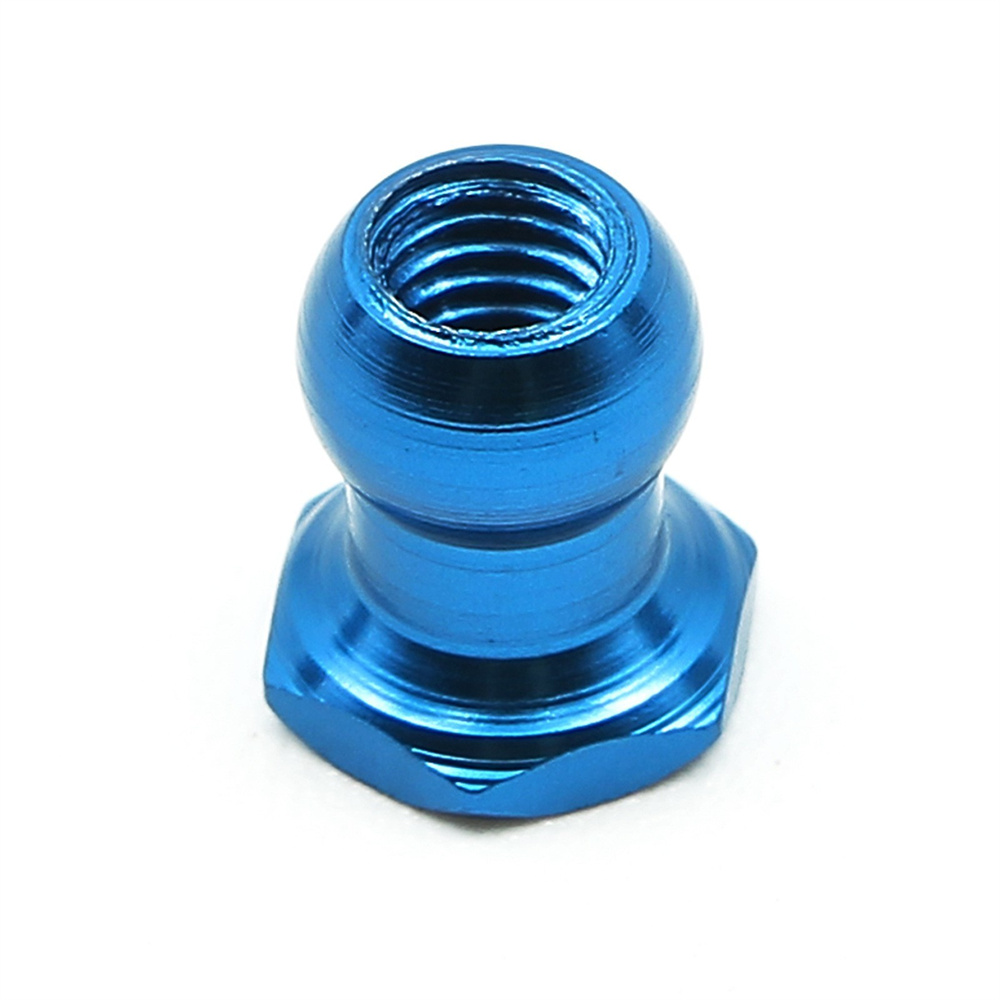10PCSAluminumAlloyBallHeadNuts5mmforTAMIYA110RCCarVehiclesModelsToysSpareParts53640-1976048-1