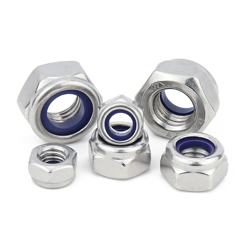10PcsM2M25M3M4M5304StainlessSteelBlackHexNylonInsertLockNutSelf-lockingNylockNutLocknut-1976651-4