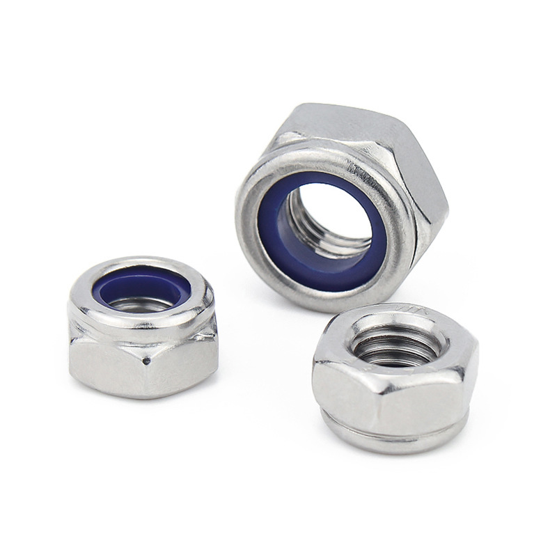 10PcsM2M25M3M4M5304StainlessSteelBlackHexNylonInsertLockNutSelf-lockingNylockNutLocknut-1976651-6