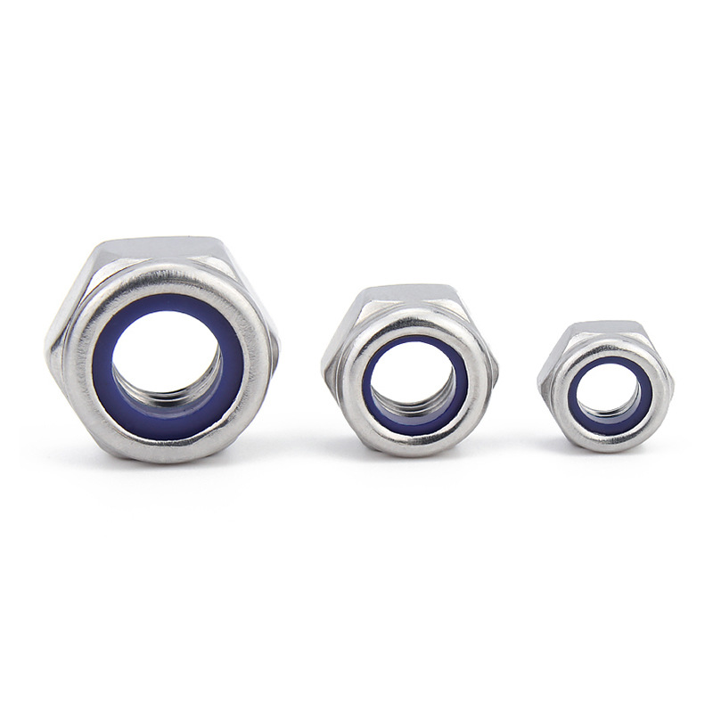 10PcsM2M25M3M4M5304StainlessSteelBlackHexNylonInsertLockNutSelf-lockingNylockNutLocknut-1976651-7