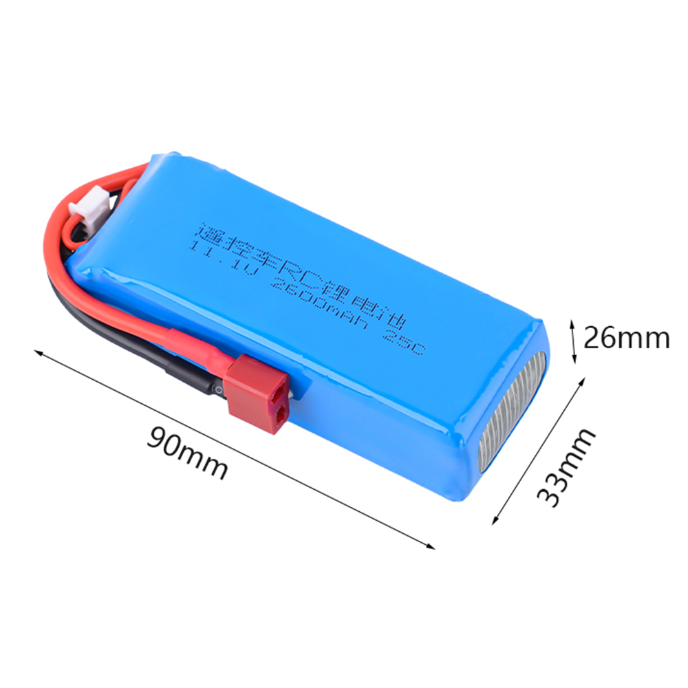 111V2600mAh25C3SLiPoBatteryTPlugforMJX162071620816209RemoteControlCar-2009019-7