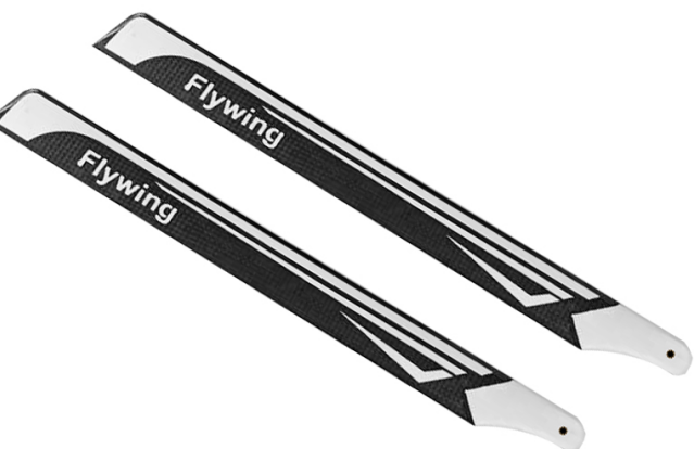 1PairFLYWINGFW450370mmCarbonFiberMainBladesforFW450X3X360Tarot450LRCHelicopter-1695425-1