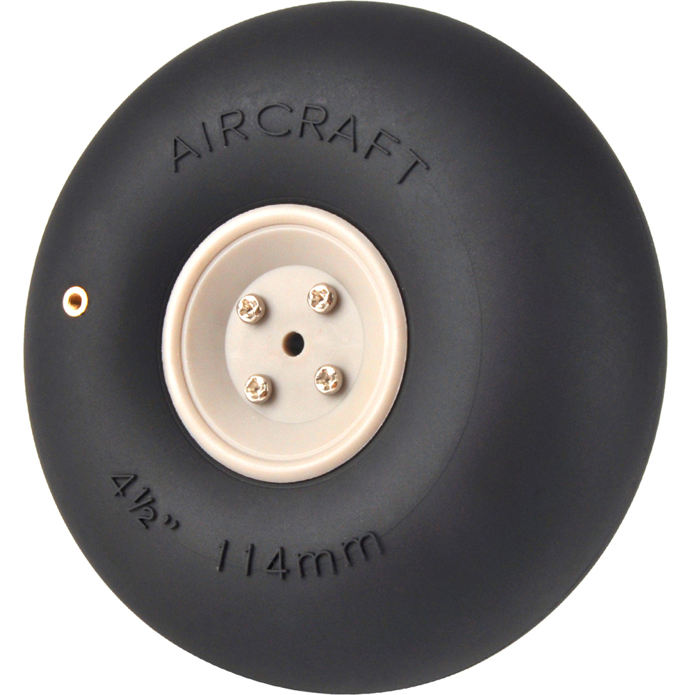 1PieceInflatableRubberWheel445555InchPneumaticTireLandingGearWheelForRCAirplaneFixedWingReplacementP-1983912-8