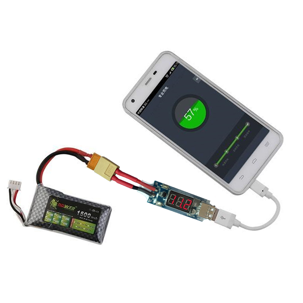 2-8SLiPoBatteryVoltageDisplayChargerConverterXT60TPlugtoMicroUSBBoard-1921421-6