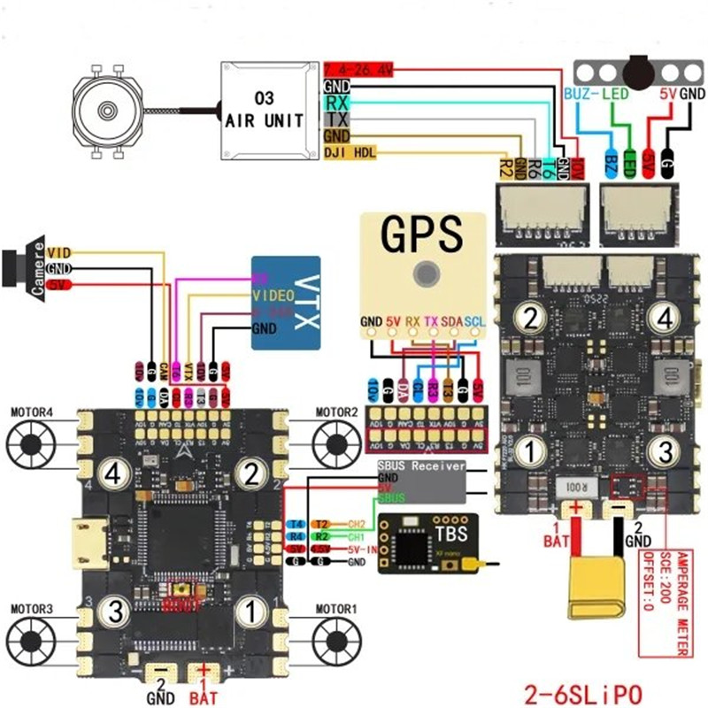 2020mmHAKRCF722040A2-6SFlightControllerAIOBL_32w5V3A10V25ABECforFPVRacingRCDrone-1982527-7