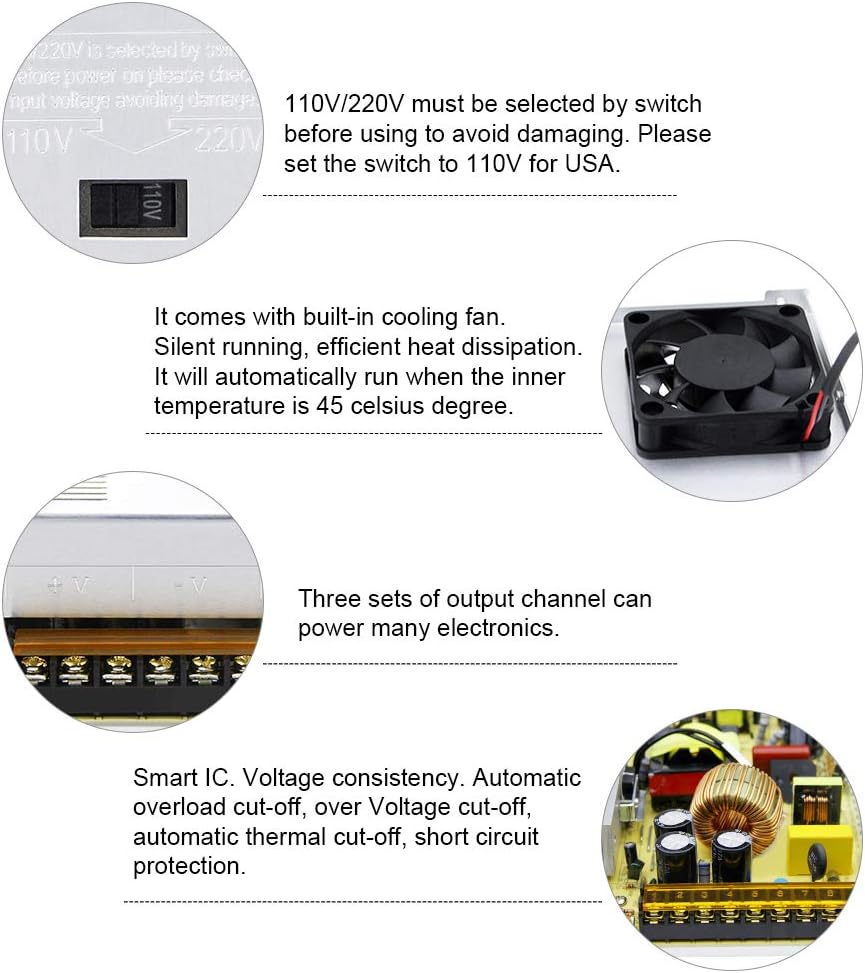 24V15A360WSwitchingPowerSupplyConverterAC100-240VtoDC24VforToolkitrcM8M6DM800ISDTQ8Q6RCcharger-2003885-8