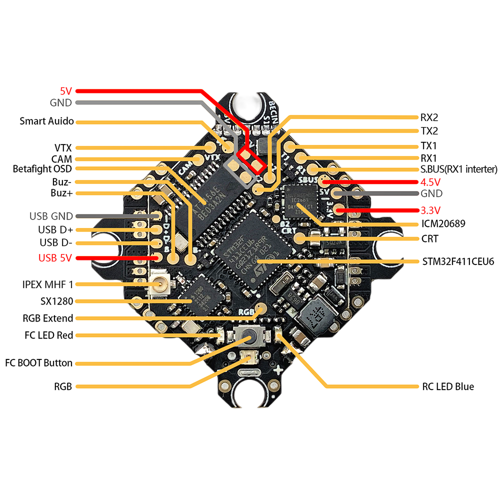 255255mmDarwinFPVELRSAIO1-3SFlightControllerforTinyAPETinyAPEPlusBetaightOSD15AESC-1976477-1