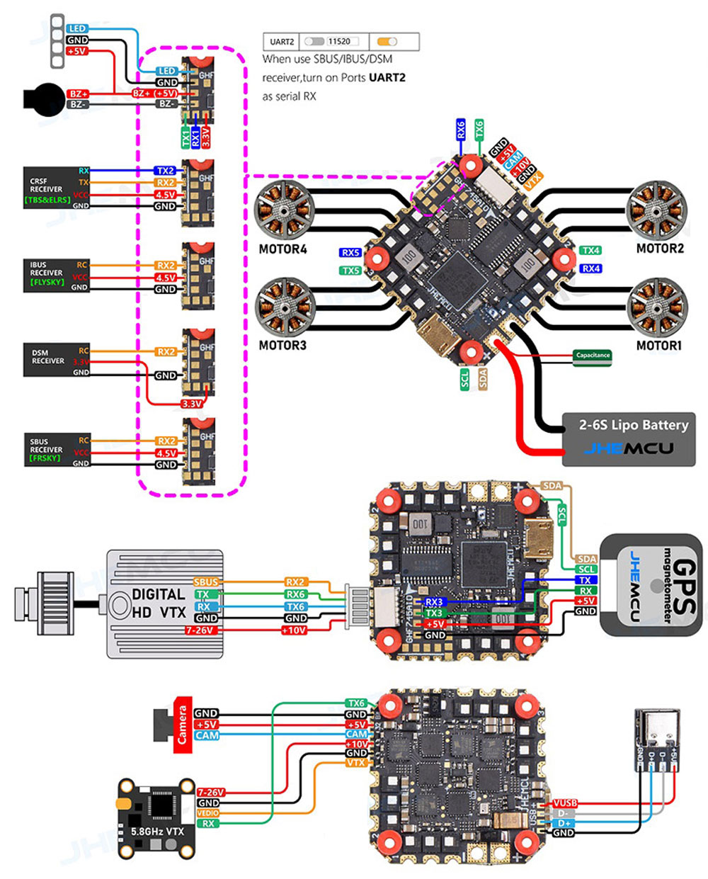 255X255mmJHEMCUGHF745AIOMPU6000F745FlightControllerwith5V10VBECAIOBL_32G07140A50A4in1ESC3-6SSupportD-1999003-11