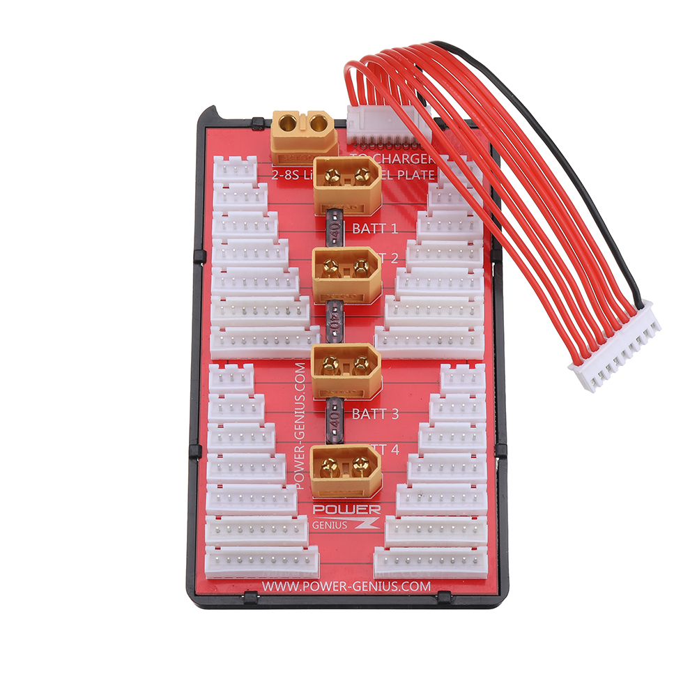 2IN1PGParallelChargingBoardXT60PlugSupports4Packs2-8SLipoBatteryForRCModelsMulticopterPartAccessorie-1980224-2