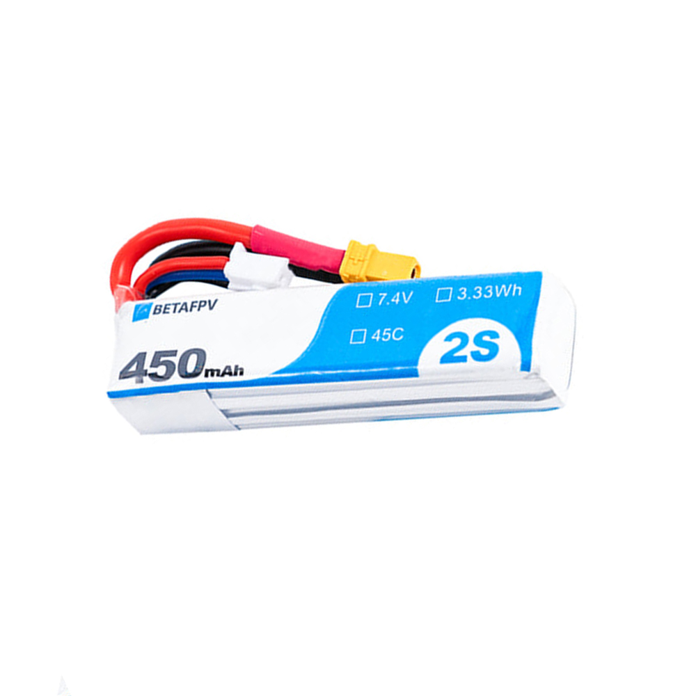 2PCSBETAFPV74V450mAh45C2SLiPoBatteryXT30PlugforFlywooFlyLens85BetafpvPavoPicoMetro85Metro85HDBeta75X-1999952-5