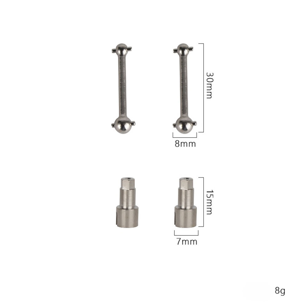 2PCSLDRC18021803A01A02118RCCarUpgradedPartsMetalDriveShaftVehiclesModelsSpareAccessoriesLA0049-2005163-1