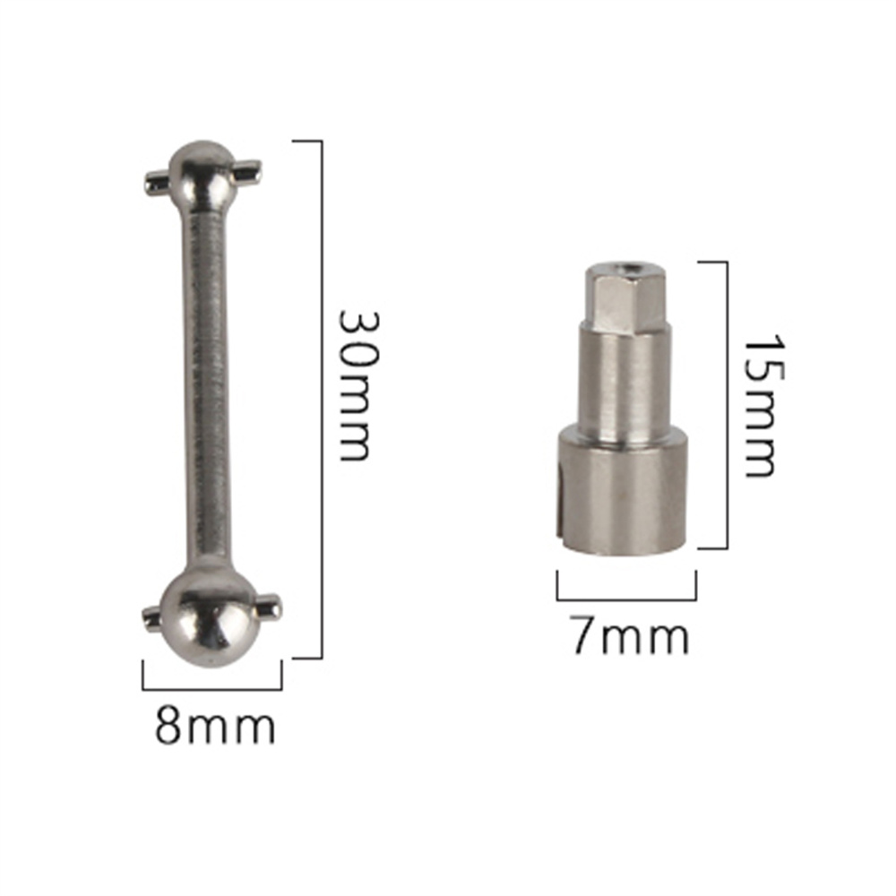2PCSLDRC18021803A01A02118RCCarUpgradedPartsMetalDriveShaftVehiclesModelsSpareAccessoriesLA0049-2005163-2