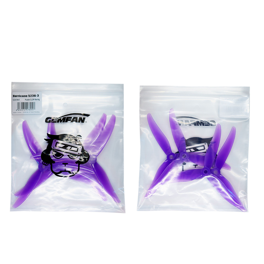 2Pairs10PairsGemfanHurricane523652x3652Inch3-BladeRacingPropellerPowerfulforRCDroneFPVRacing-1865134-7
