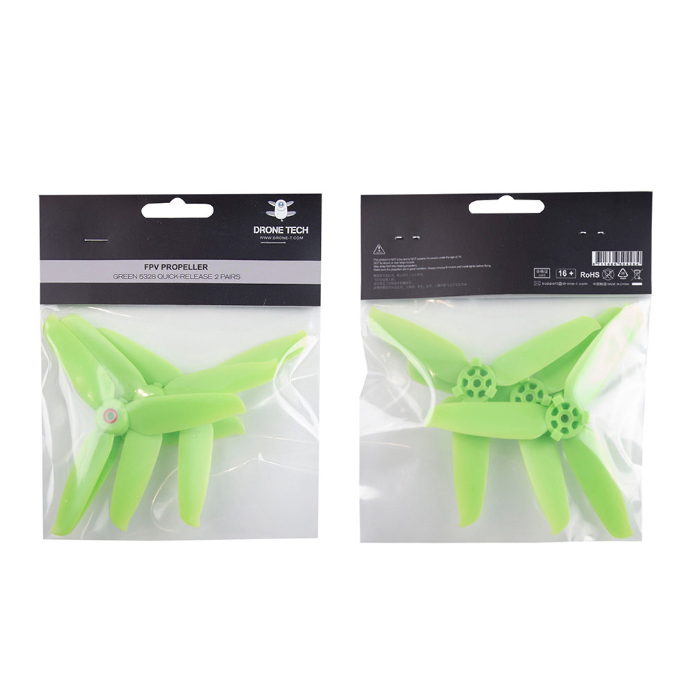 2PairsDronetech532853InchTri-bladePCQuick-ReleasePropellerforDJIFPVDrone-1845037-8
