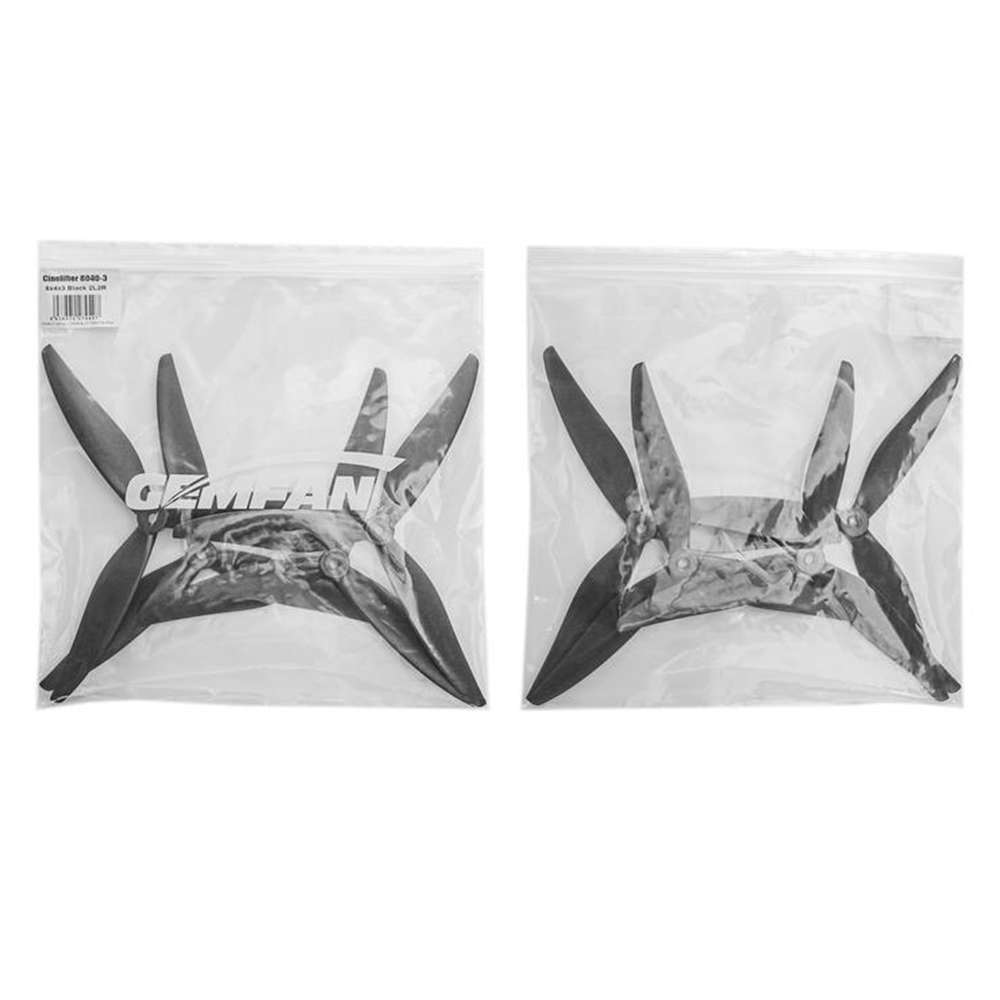 2PairsGemfanCL80408InchPC3-BladesPropeller5mmMountingHoleforFPVRacingRCDrone-1880457-4