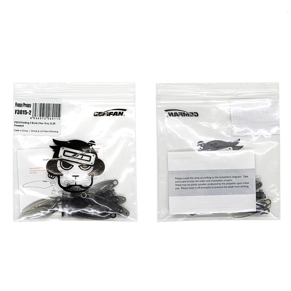 2PairsGemfanFloppyProppyF30153Inch2BladePolyCarbonatePropellerforRCFPVRacingDrone-1898802-6