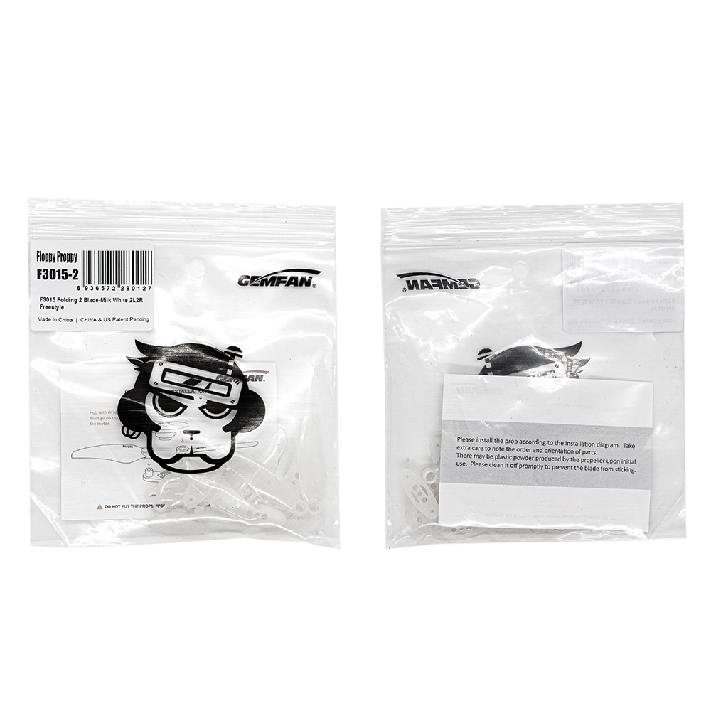 2PairsGemfanFloppyProppyF30153Inch2BladePolyCarbonatePropellerforRCFPVRacingDrone-1898802-7