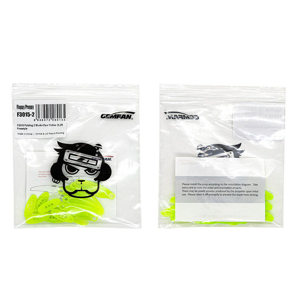 2PairsGemfanFloppyProppyF30153Inch2BladePolyCarbonatePropellerforRCFPVRacingDrone-1898802-8