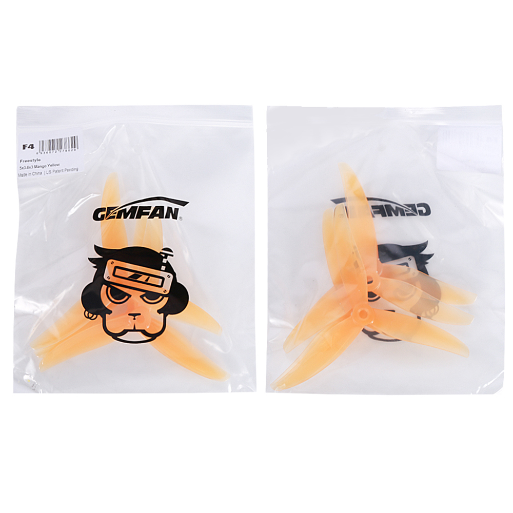 2PairsGemfanFreestyle351Inch3-bladesPropeller5mmHoleCWCCWforFPVRacingRCDrone-1853539-11