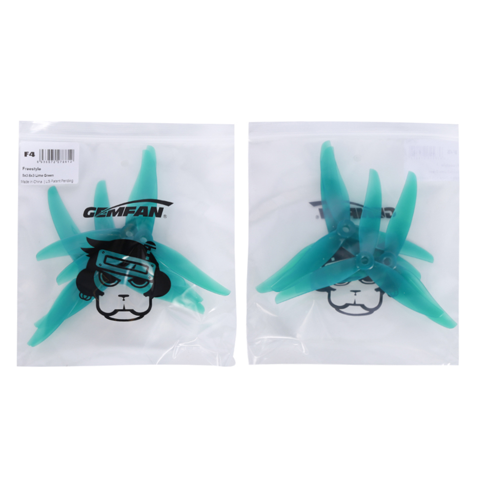 2PairsGemfanFreestyle351Inch3-bladesPropeller5mmHoleCWCCWforFPVRacingRCDrone-1853539-8