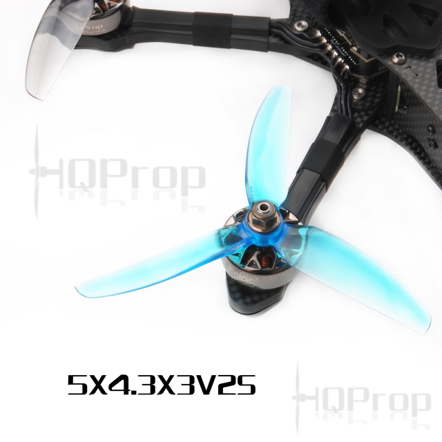 2PairsHQFreestyleProp5X43X3V2S50433-BladePolyCarbonate5InchPropeller2CW2CCWforFPVRacingRCDrone-1645633-4