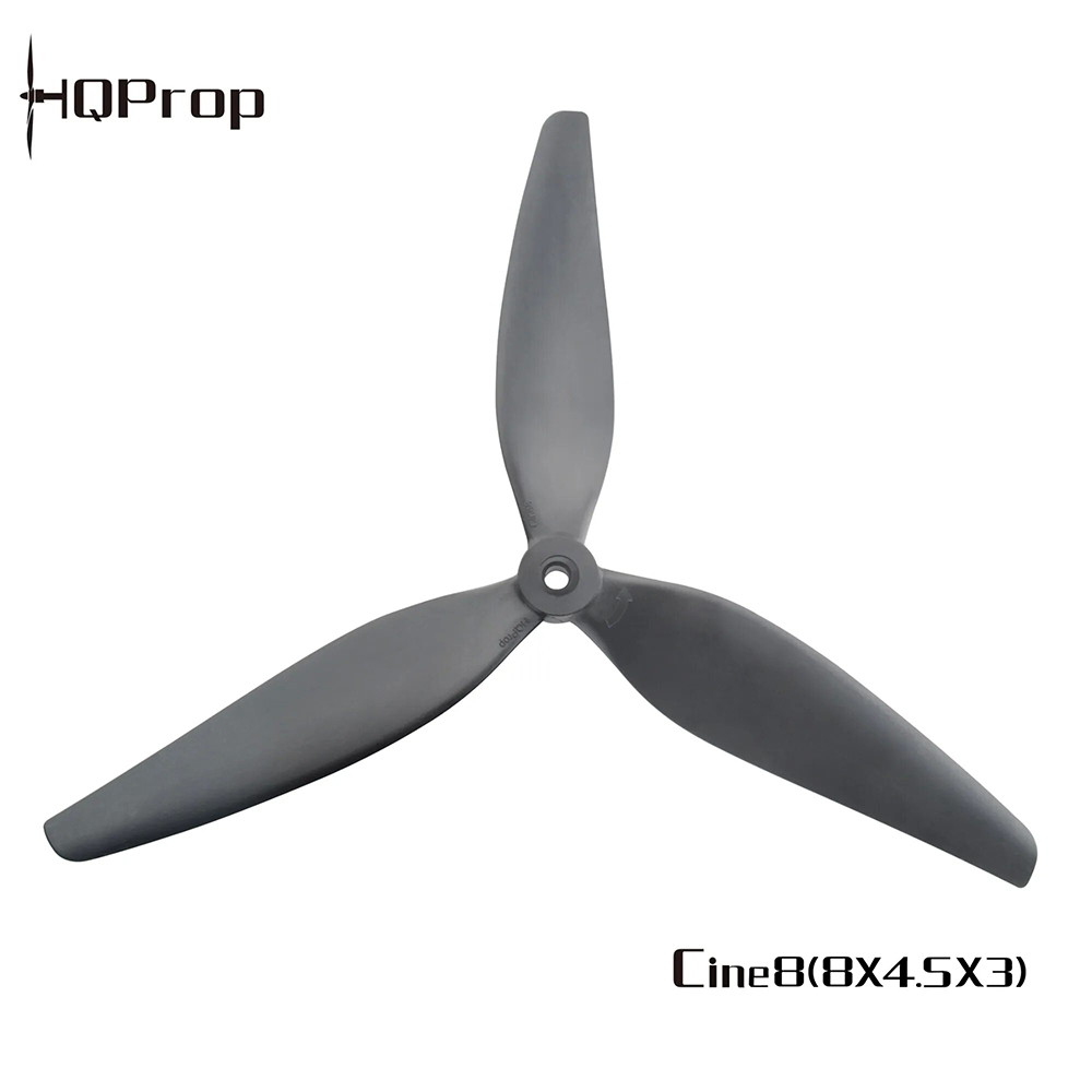 2PairsHQPropHQCine88X45X380458Inch3-BladePropeller5mmHoleGlassFiberReinforcedNylonforLongRangeMulti-2011148-2