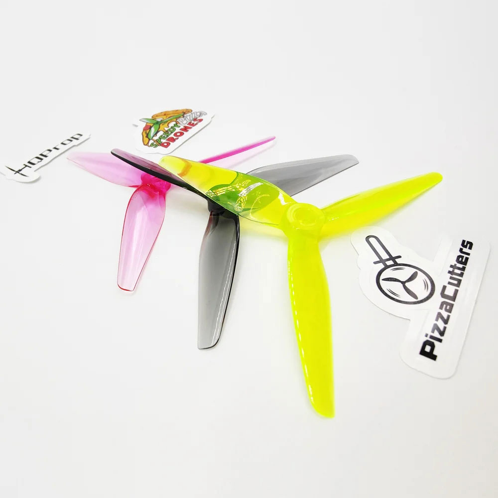 2PairsHQPropPizzaCutters503750x375Inch3-BladePropellerPolyCarbonateforRCDroneFPVRacing-1987482-2