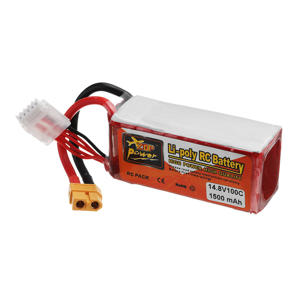 2PcsZOPPOWER148V1500mAH100C4SLipoBatteryWithXT60PlugForRCModels-1641686-3