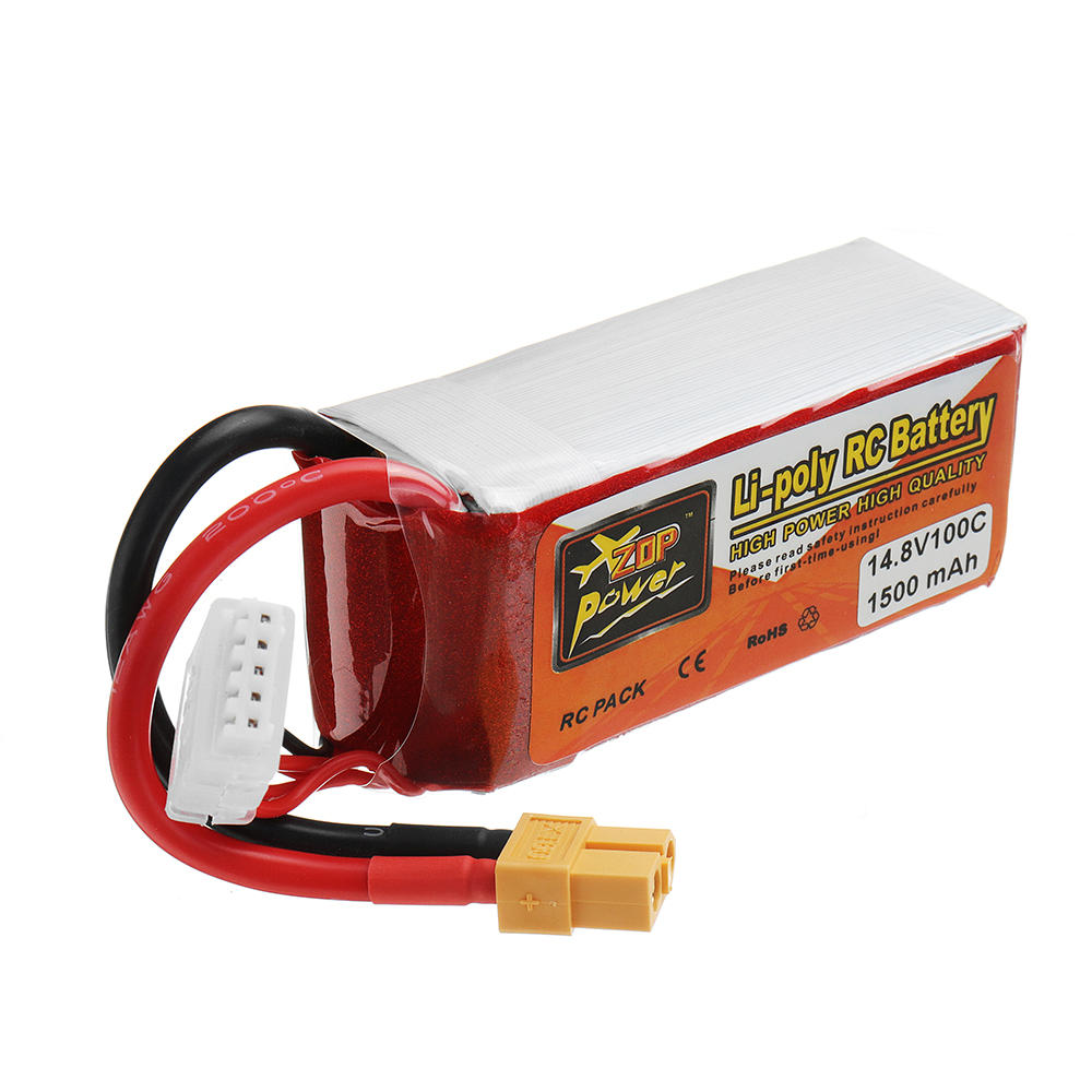 2PcsZOPPOWER148V1500mAH100C4SLipoBatteryWithXT60PlugForRCModels-1641686-4