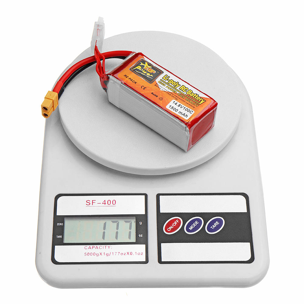 2PcsZOPPOWER148V1500mAH100C4SLipoBatteryWithXT60PlugForRCModels-1641686-6