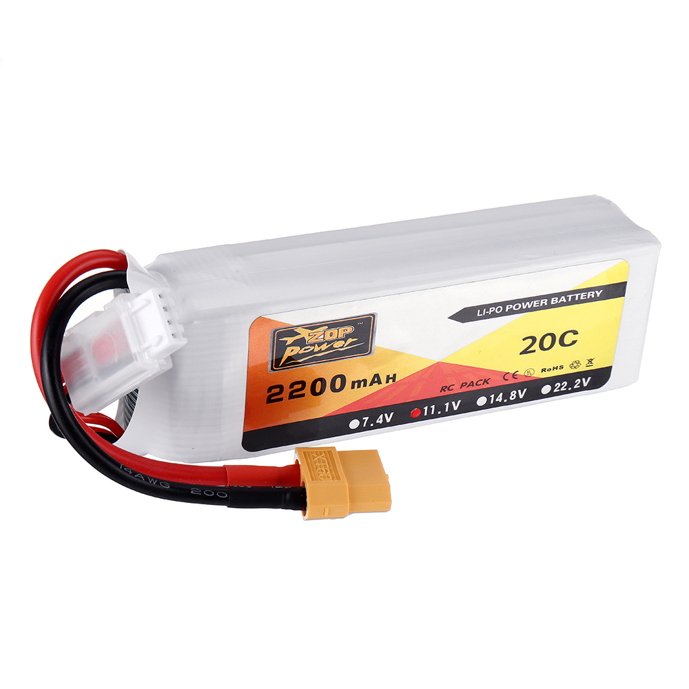 2PcsZOPPower111V2200mAh3S20CLipoBatteryXT60PlugforEachineWizardX220FPVRacingRCDrone-1762850-3
