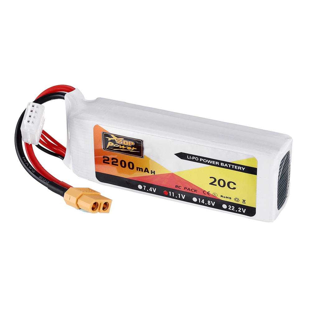 2PcsZOPPower111V2200mAh3S20CLipoBatteryXT60PlugforEachineWizardX220FPVRacingRCDrone-1762850-4