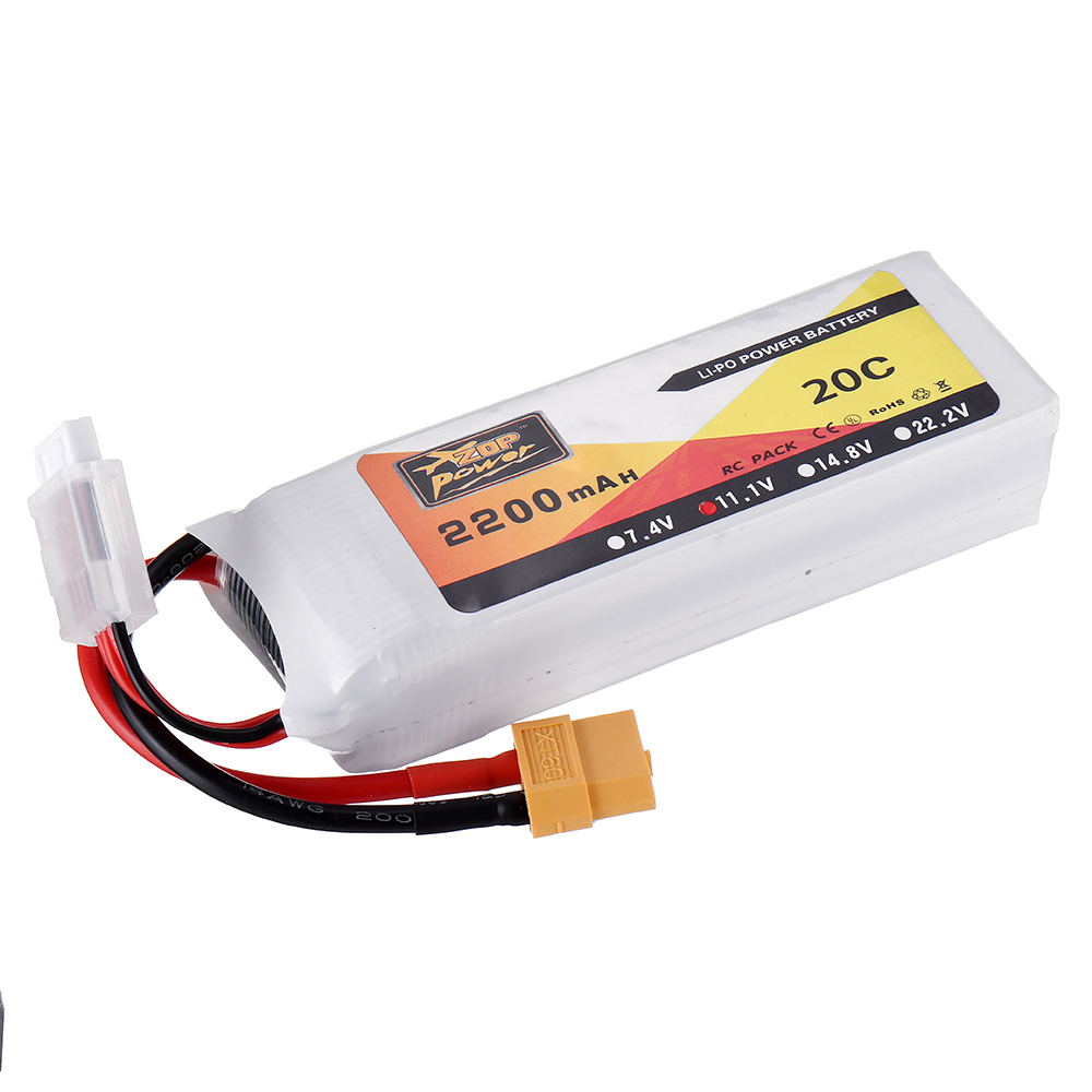 2PcsZOPPower111V2200mAh3S20CLipoBatteryXT60PlugforEachineWizardX220FPVRacingRCDrone-1762850-5